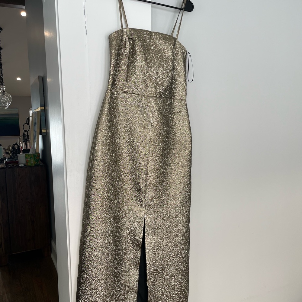Abercrombie & Fitch Strapless Gold Dress